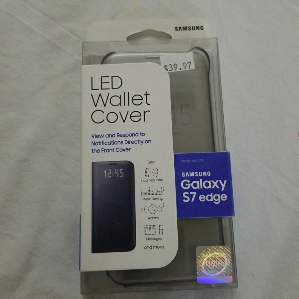 Samsung Galaxy S7 edge LED wallet cover